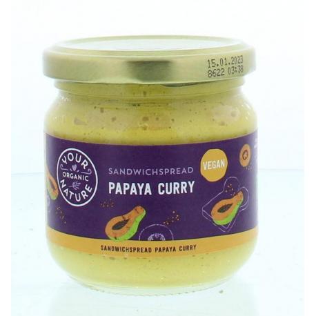 Sandwichspread papaya-curry