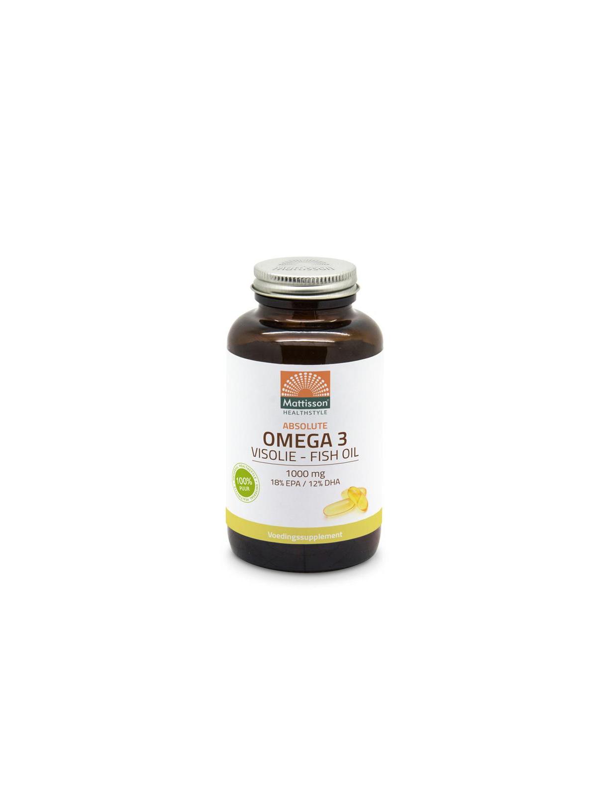 Omega 3 visolie 18 EPA 12 DHA 1000mg