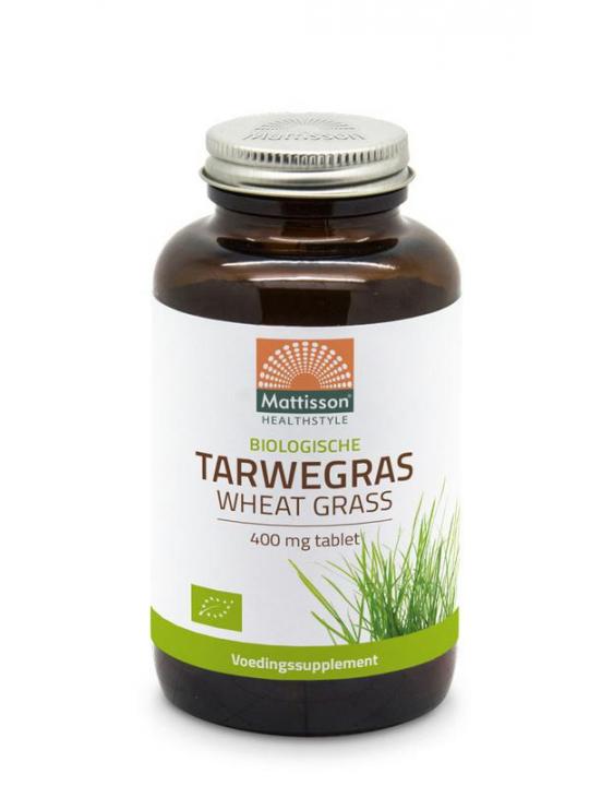 Bio tarwegras wheatgrass tabletten raw 400mg bio