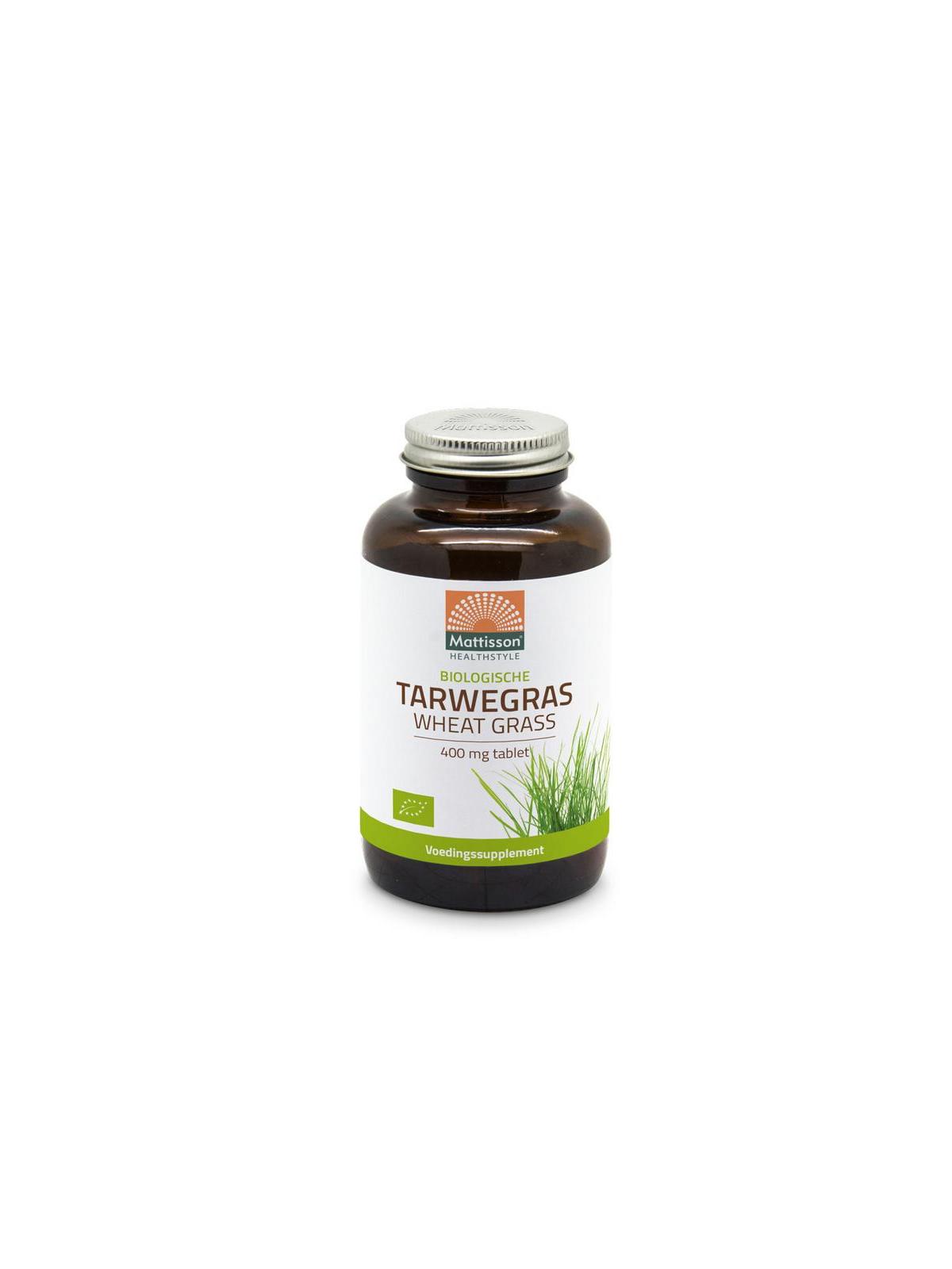 Bio tarwegras wheatgrass tabletten raw 400mg bio