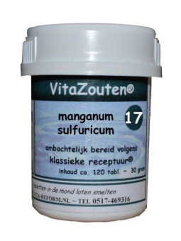 Manganum sulfuricum VitaZout nr. 17