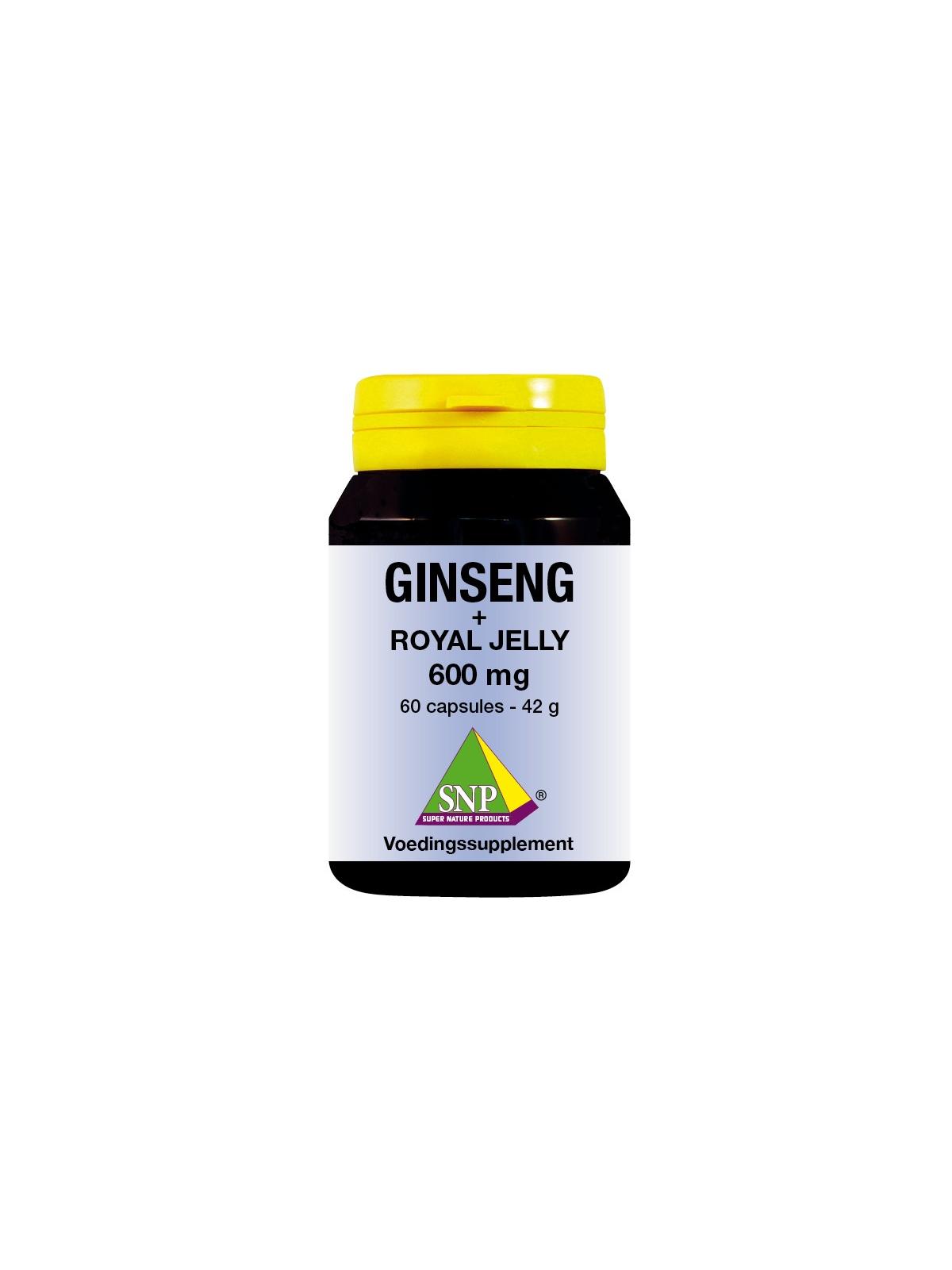 Ginseng + royal jelly 600 mg