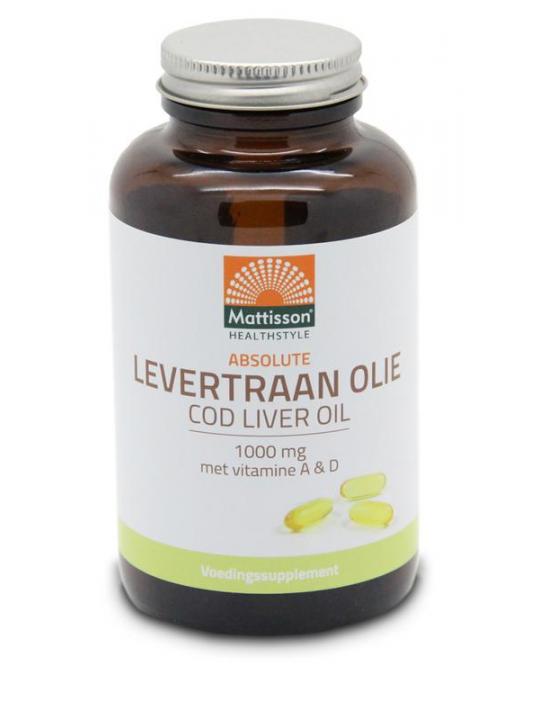 Levertraanolie 1000mg met vitamine A/D