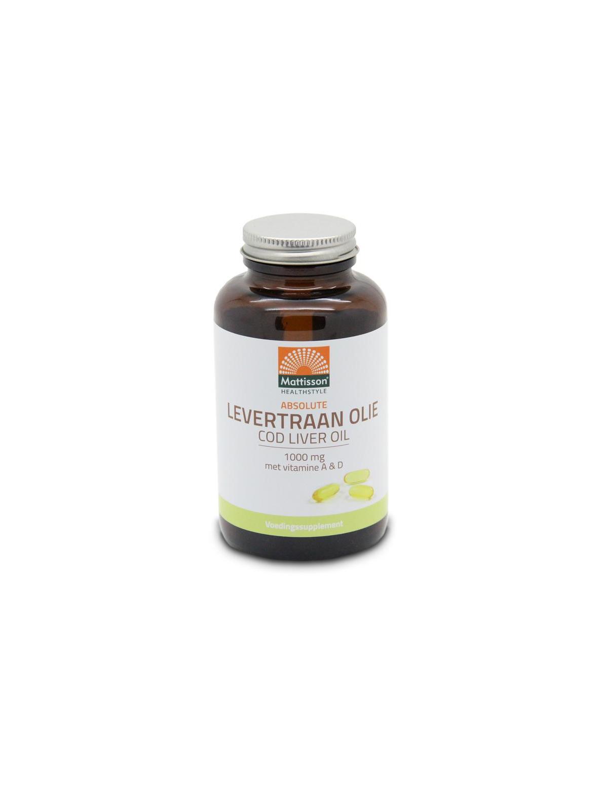 Levertraanolie 1000mg met vitamine A/D