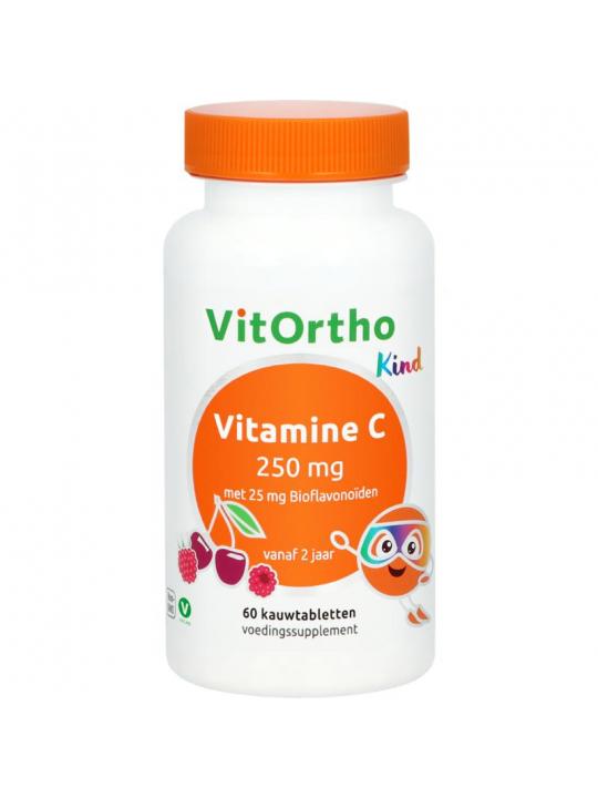 Vitamine C 250 mg met 25 mg bioflavonoiden (kind)