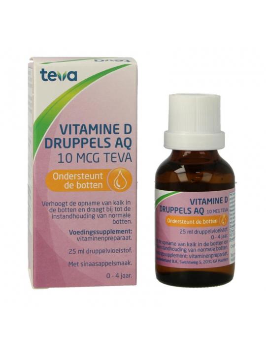 Vitamine D AQ druppels 10 mcg