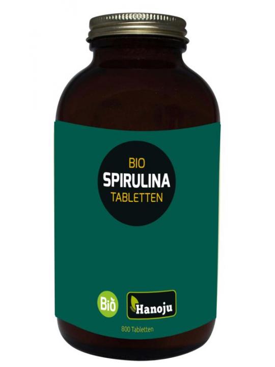 Spirulina 400mg glas flacon bio