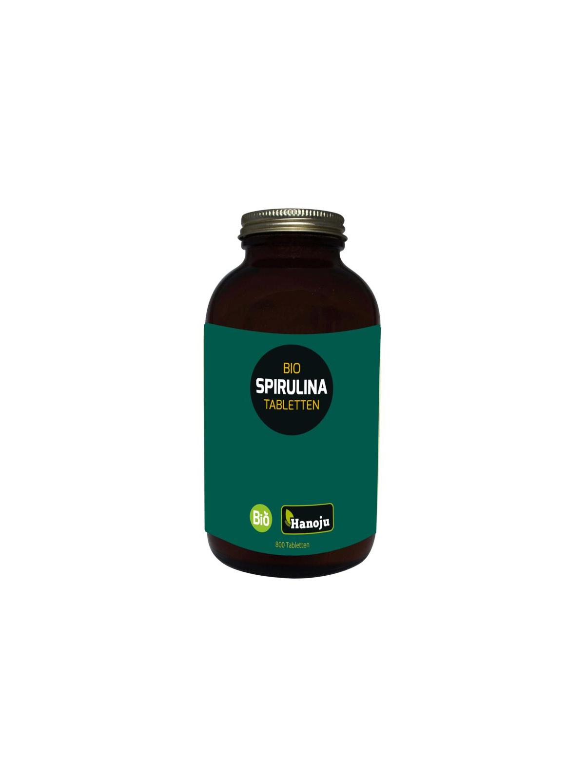 Spirulina 400mg glas flacon bio