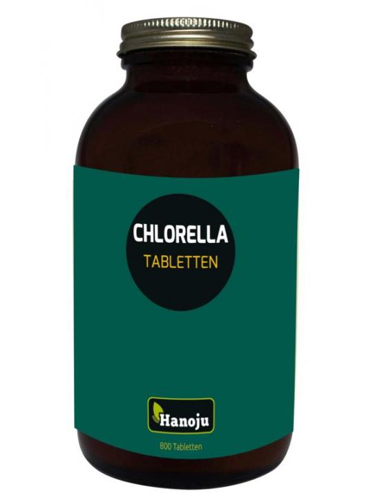 Chlorella tabletten flacon glas