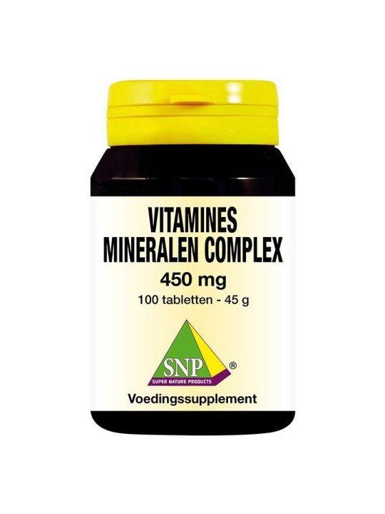 Vitamines mineralen complex 450mg