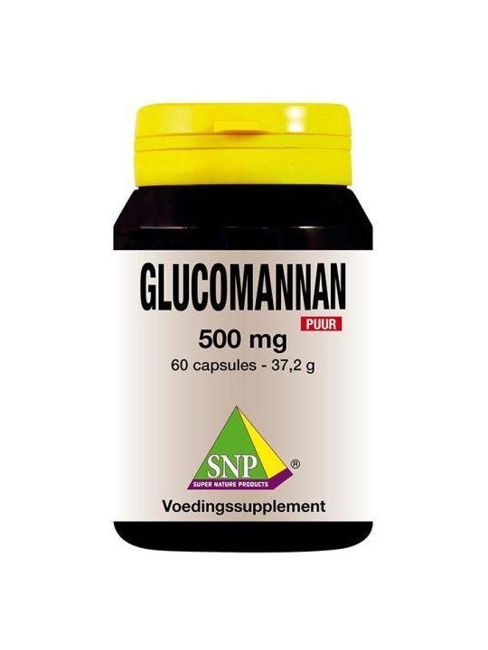 Glucomannan 500 mg puur