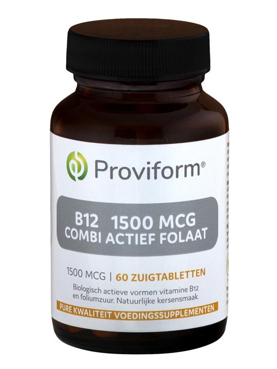 Vitamine B12 1500 mcg combi actief folaat