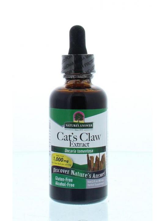 Cat's claw extract uncaria tomentosa alcoholvrij