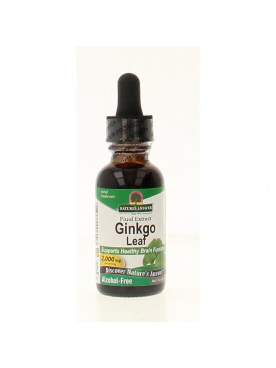 Ginkgo biloba extract alcoholvrij