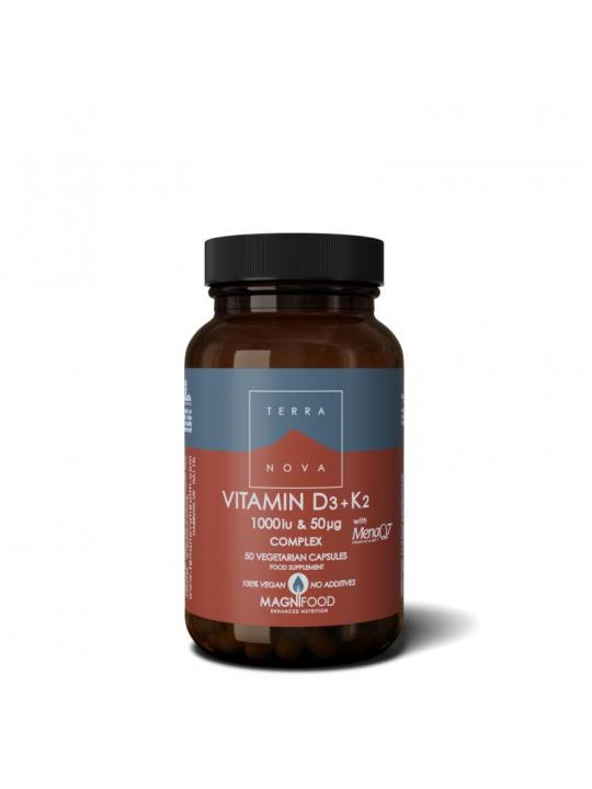 Vitamine D3 1000IU met K2 50mcg complex