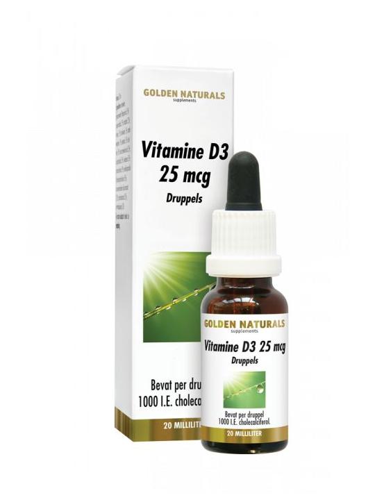 Vitamine D3 25mcg druppels