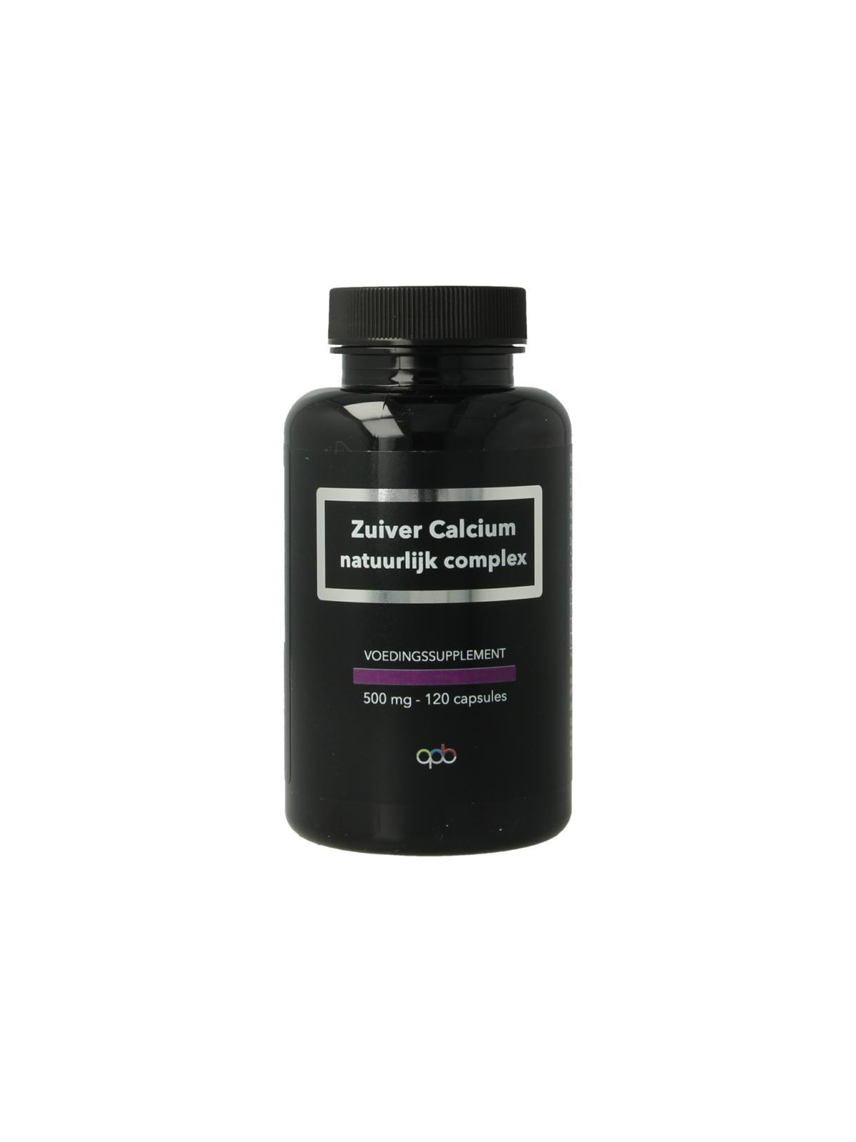 Zuiver calcium natuurlijk complex 550 mg