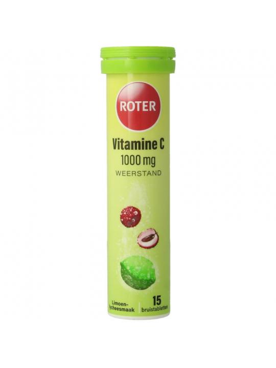 Bruistablet vitamine C lime lycee