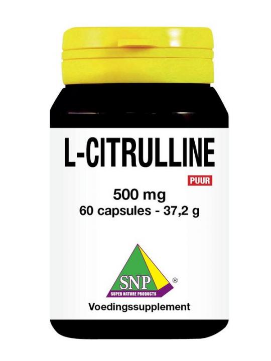 L Citrulline 500 mg puur