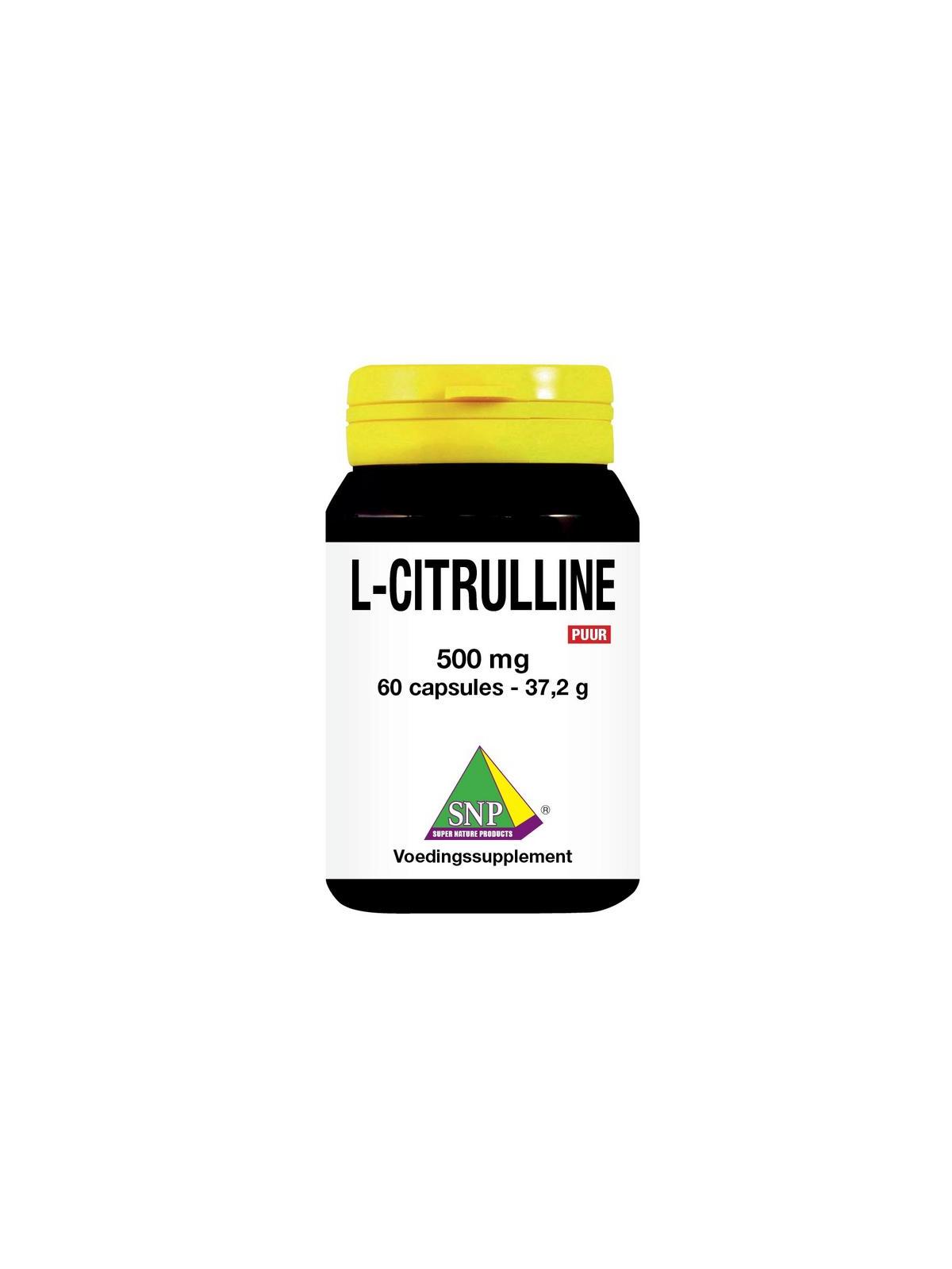 L Citrulline 500 mg puur