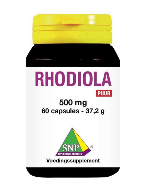 Rhodiola 500 mg puur