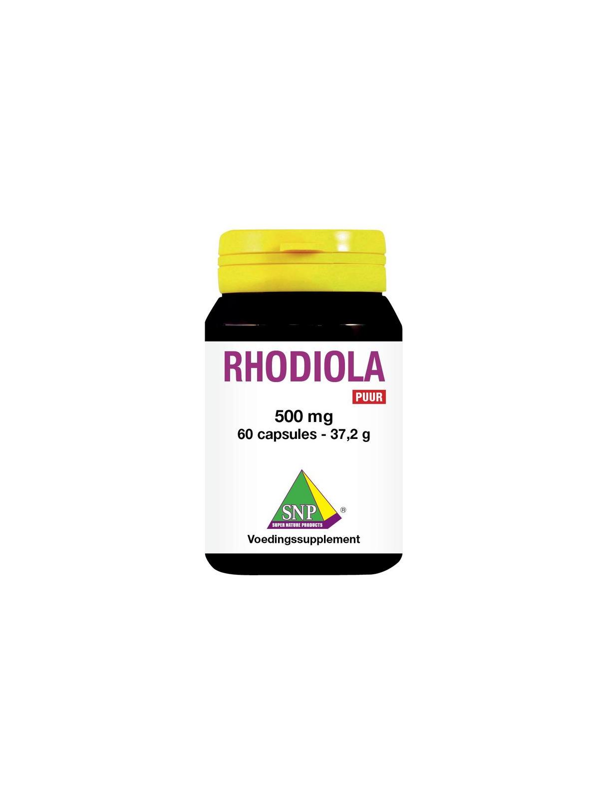 Rhodiola 500 mg puur