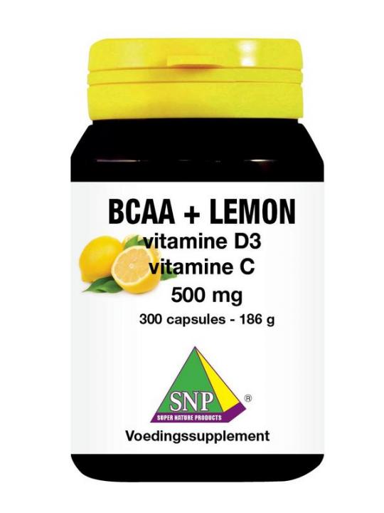 BCAA Lemon vitamine D3 vitamine C 500 mg