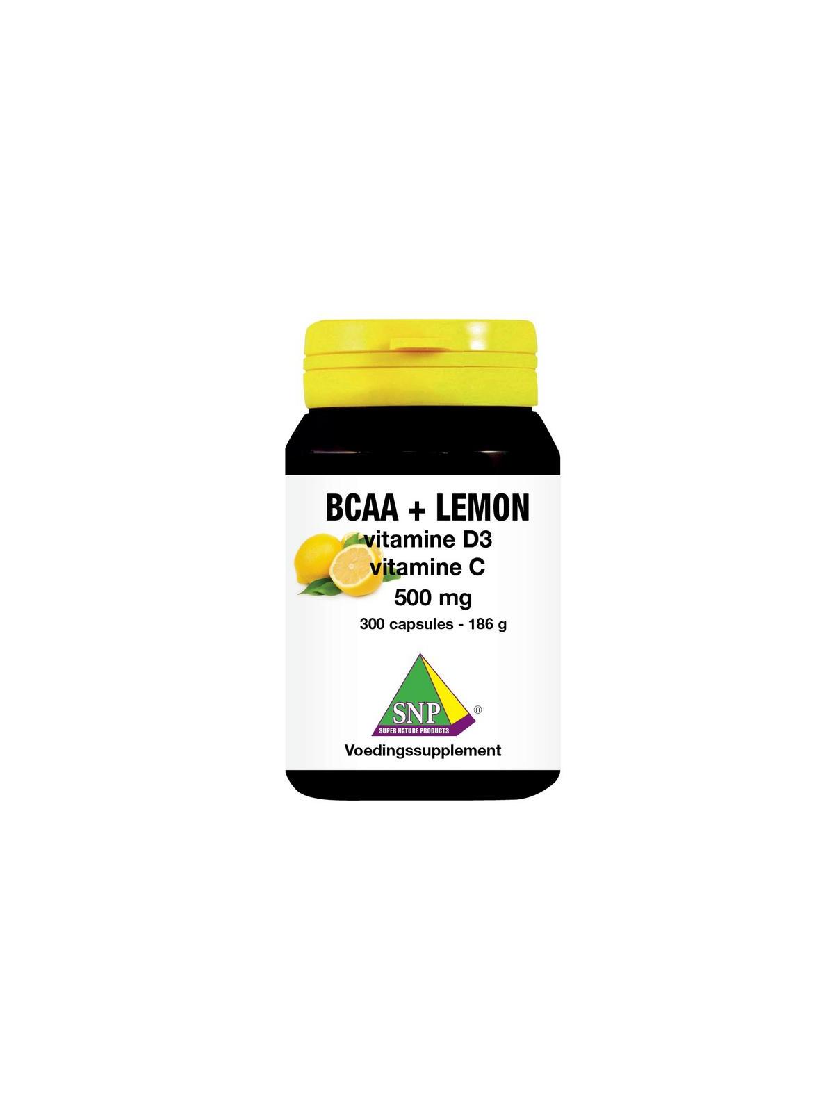 BCAA Lemon vitamine D3 vitamine C 500 mg