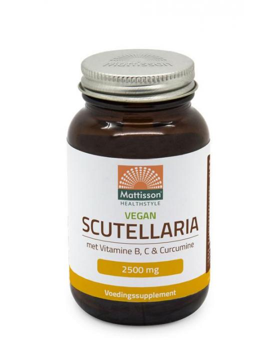 Scutellaria 2500mg met vit B C curcumine vegan