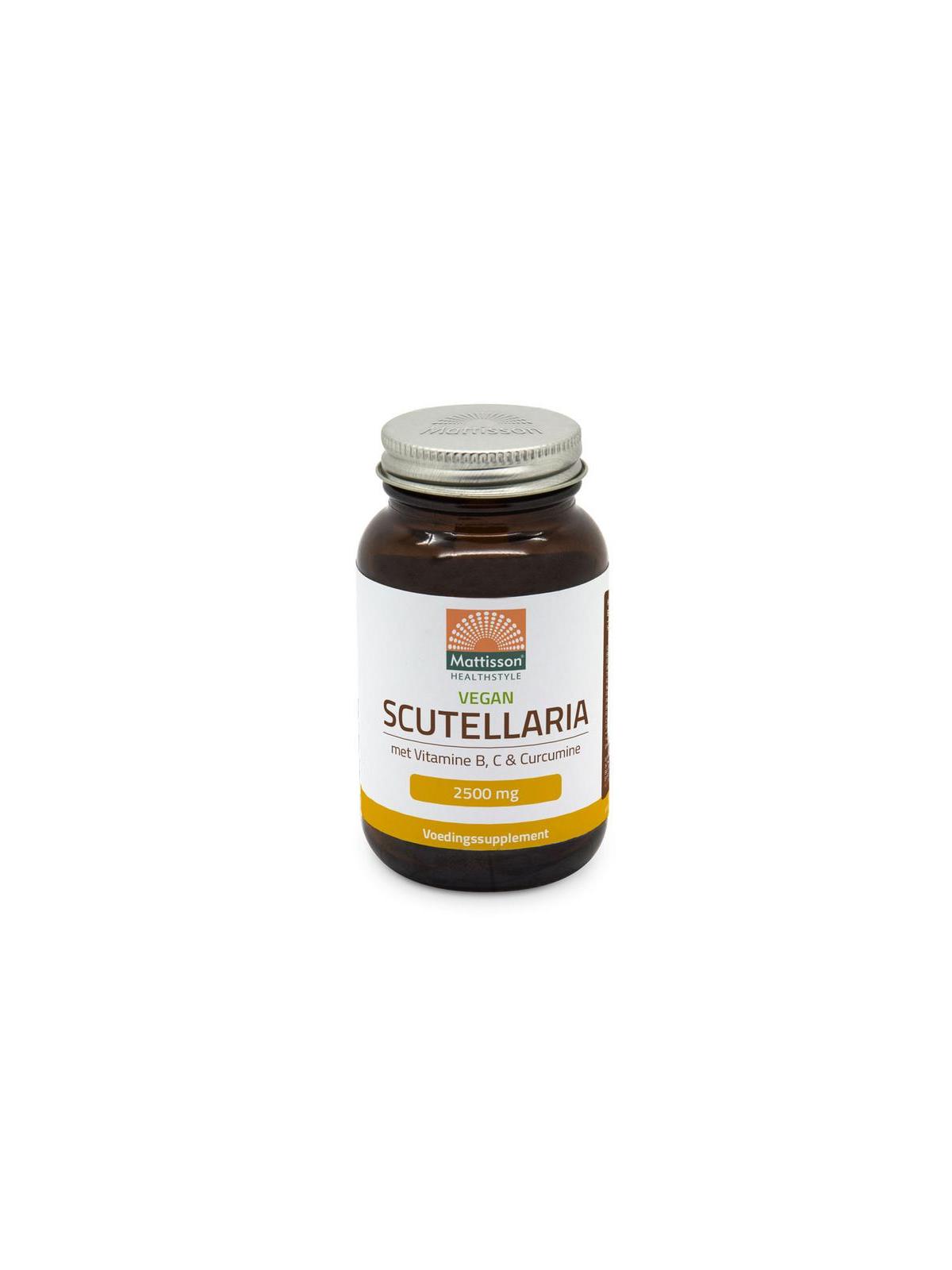 Scutellaria 2500mg met vit B C curcumine vegan