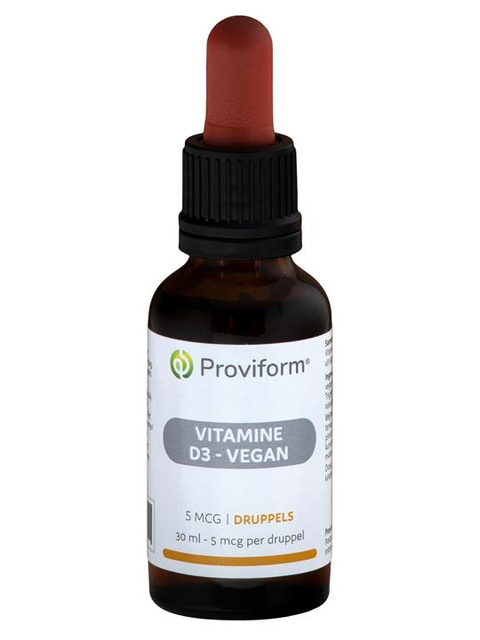 Vitamine D3 5mcg vegan druppels