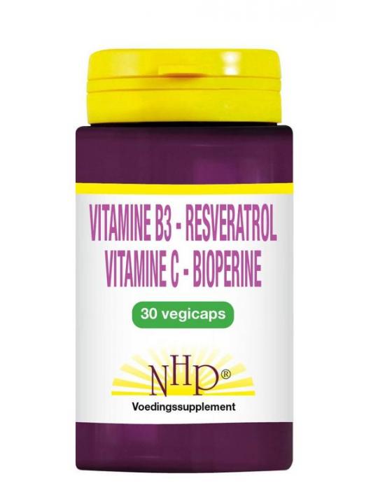 Vit B3 Resveratrol vitamine C bioperine