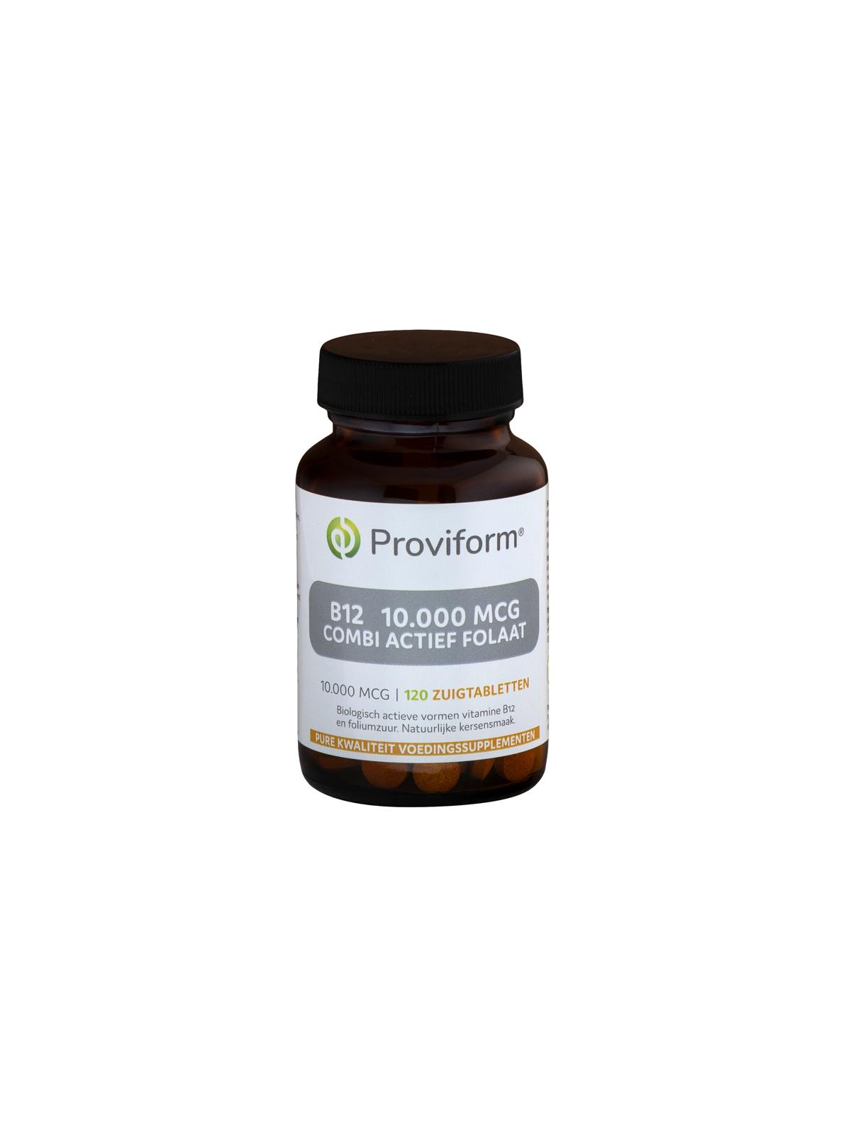 Vitamine B12 10.000mcg combi actief folaat