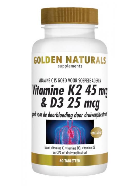 Vitamine K2 45mcg & D3 25mcg