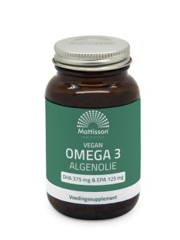 Vegan omega 3 algenolie DHA 375mg EPA 125mg