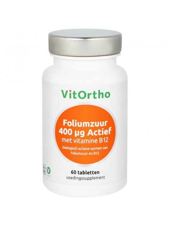 Foliumzuur 400 mcg met vitamine B12