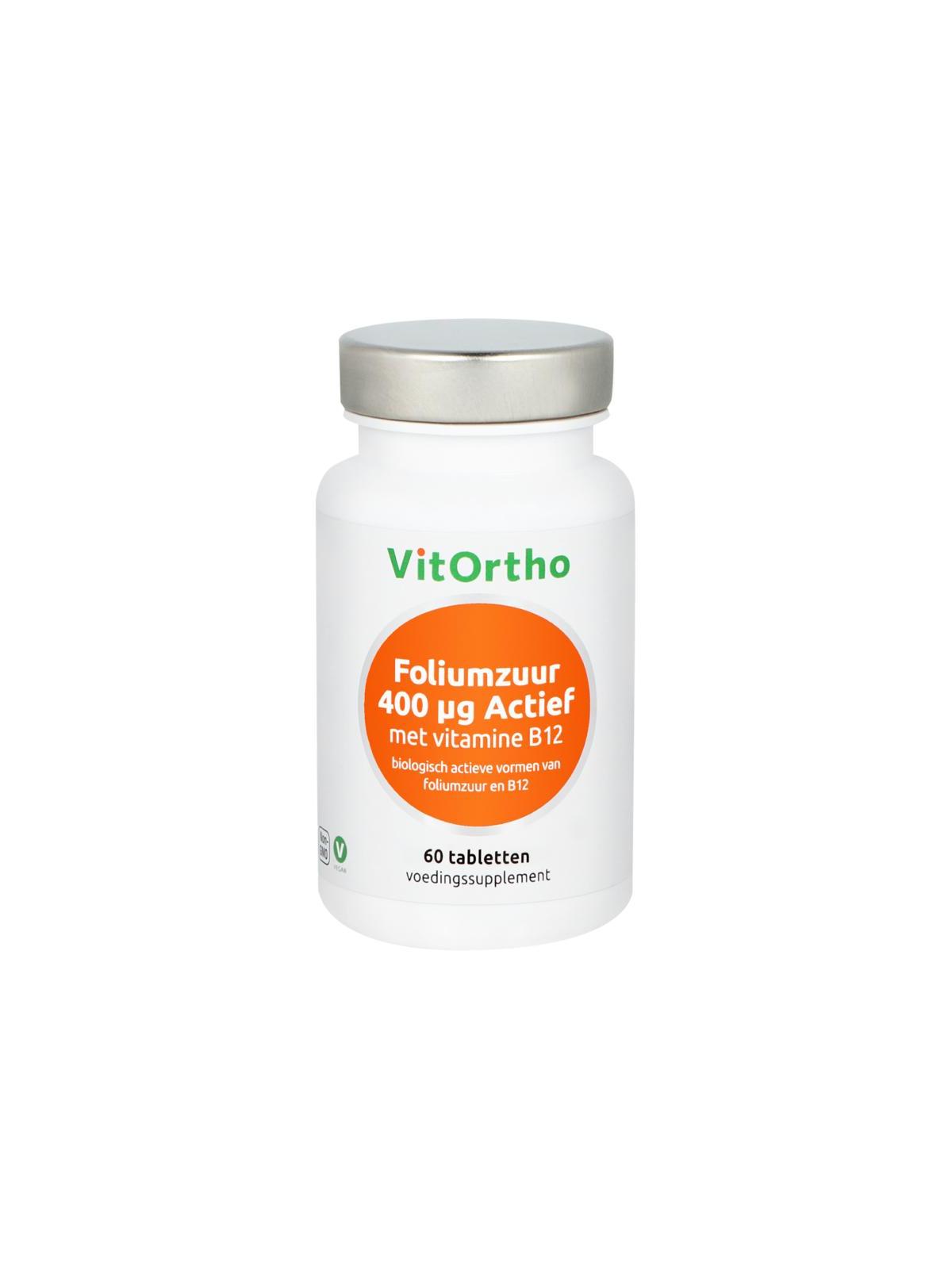 Foliumzuur 400 mcg met vitamine B12