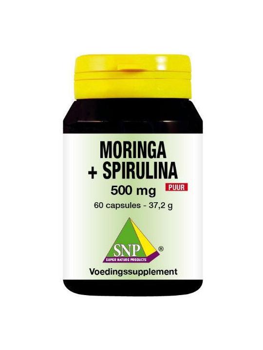 Moringa & spirulina 500 mg puur