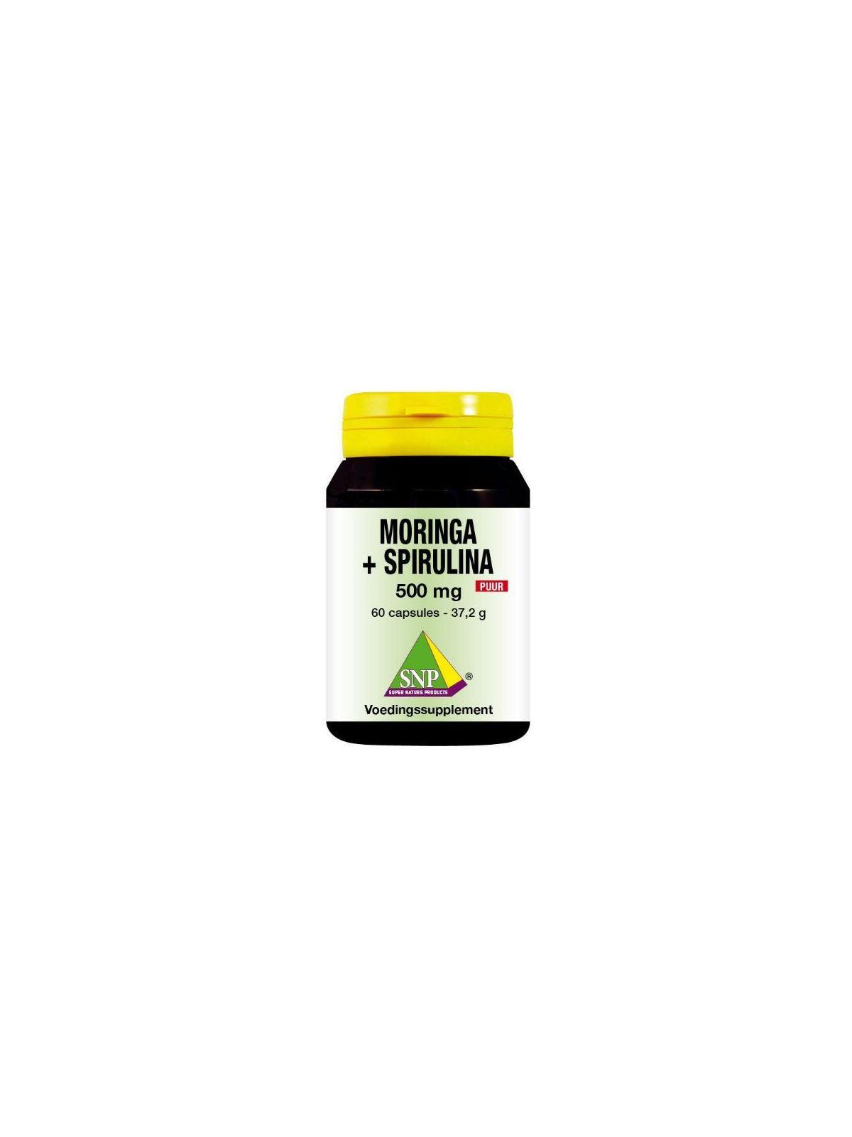 Moringa & spirulina 500 mg puur