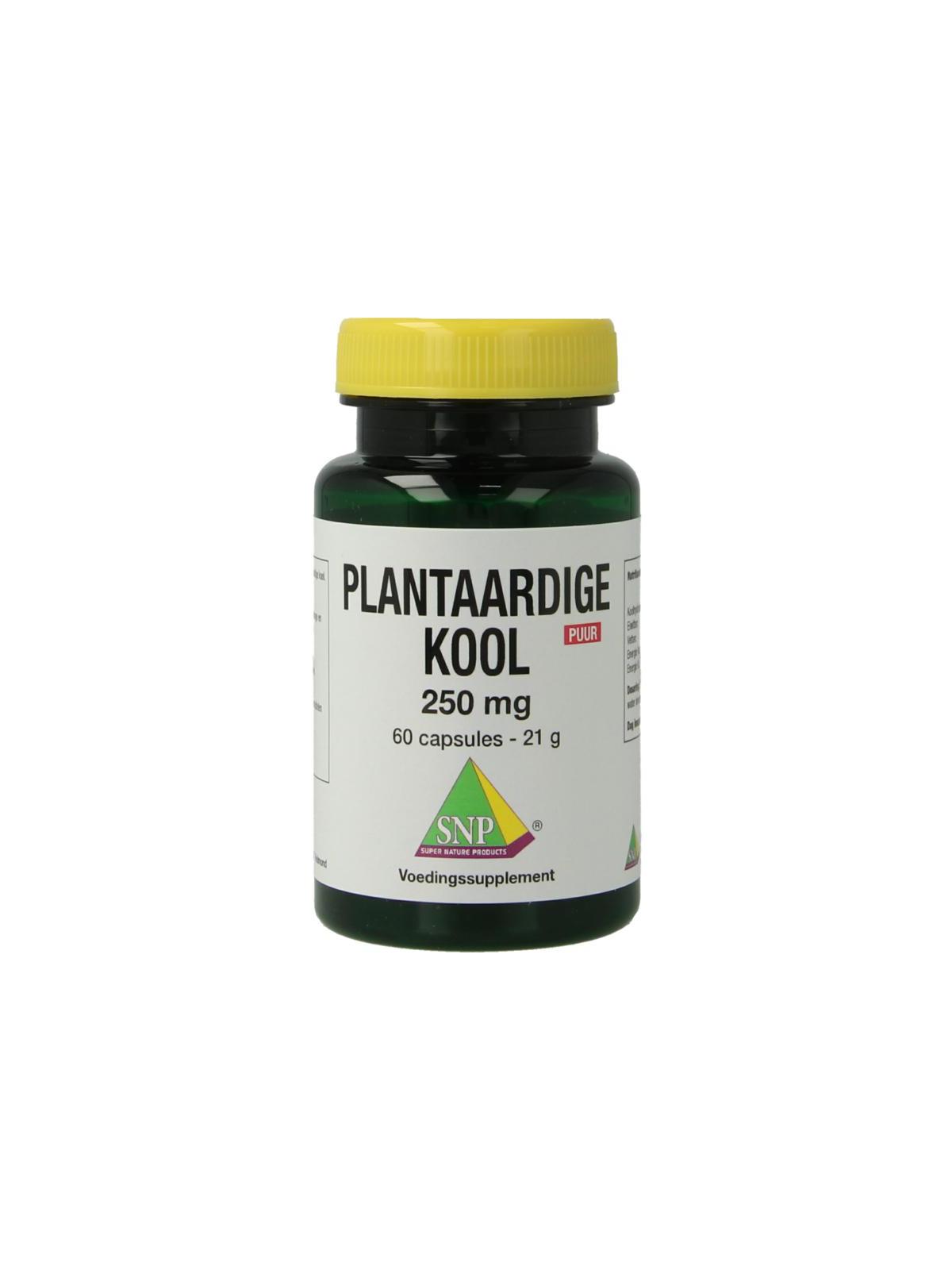 Plantaardige kool 250 mg puur