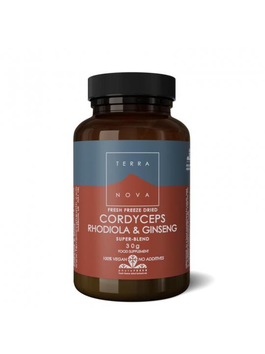 Cordyceps rhodiola & ginseng poeder