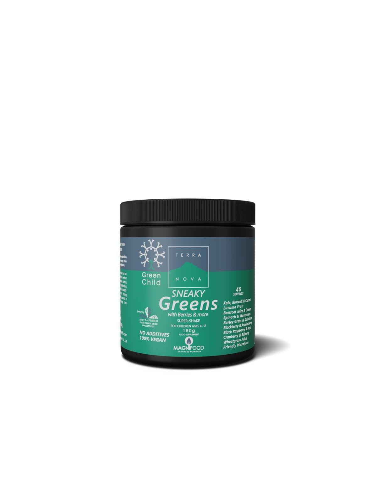 Green child sneaky greens super shake