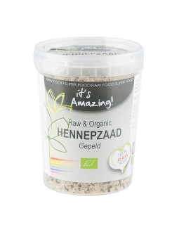 Raw & organic hennepzaad gepeld bio