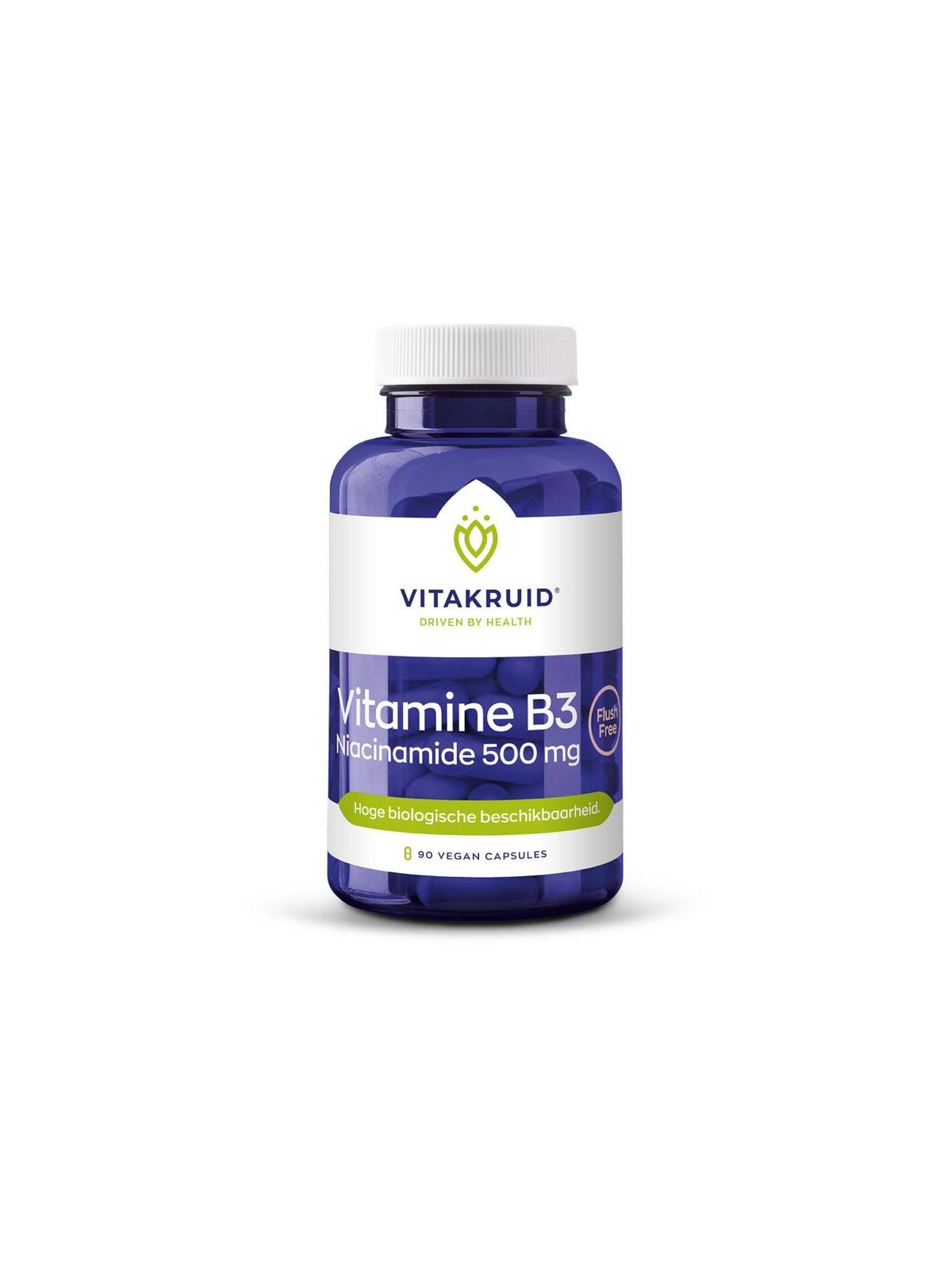 Vitamine B3 Niacinamide 500 mg