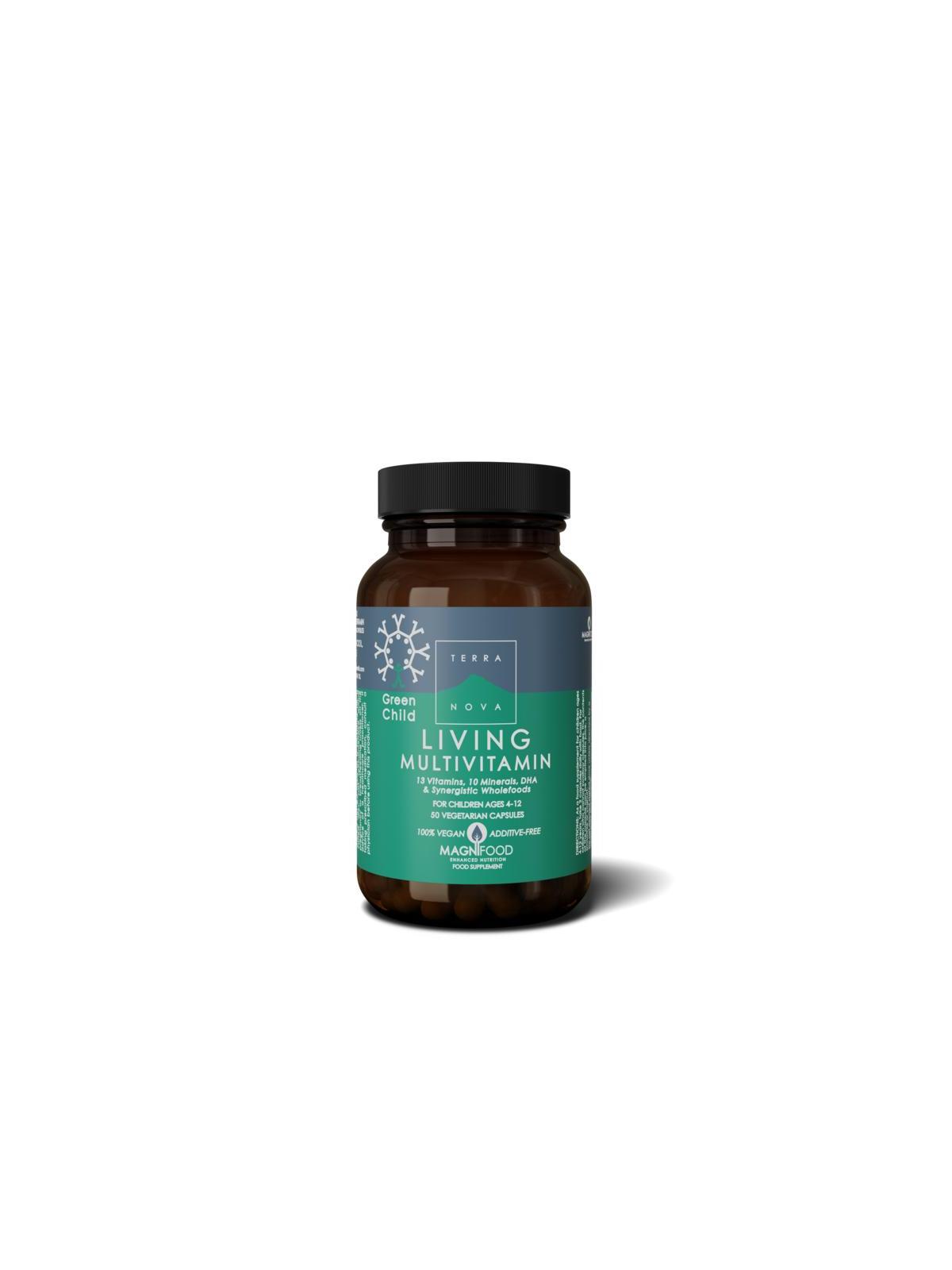 Green child living multivitamins