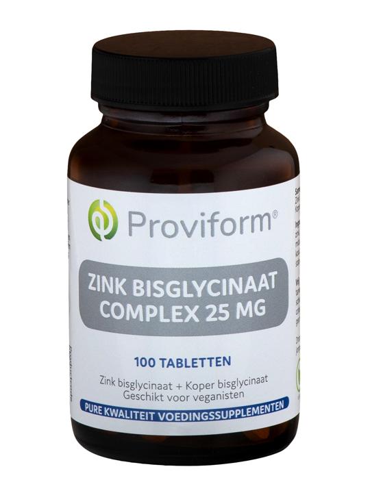 Zink bisglycinaat 25mg complex