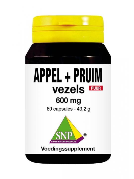 Appel pruim vezels 600 mg puur