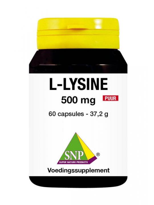 L-lysine 500 mg puur