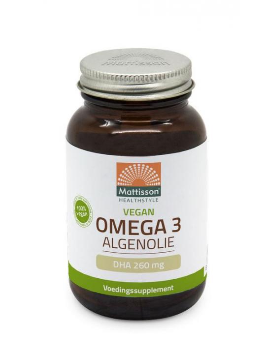 Vegan omega-3 algenolie DHA 260mg