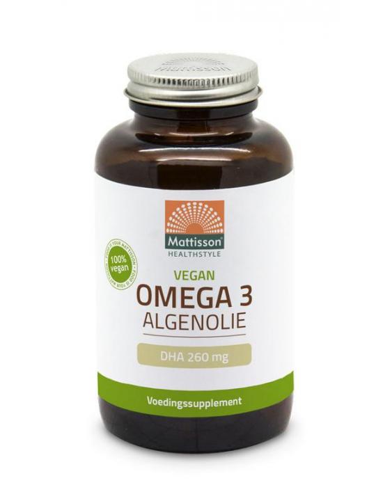 Vegan omega-3 algenolie DHA 260mg